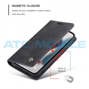 Pouzdro CaseMe Magnetic Book iPhone 13 čern&eacute;