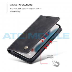 Pouzdro CaseMe Magnetic Book iPhone 13 Pro čern&eacute;