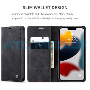 Pouzdro CaseMe Magnetic Book iPhone 13 Pro Max čern&eacute;