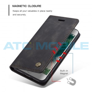 Pouzdro CaseMe Magnetic Book iPhone 7, 8, SE (2020, 2022) čern&eacute;