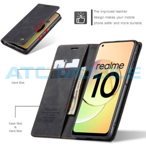 Pouzdro CaseMe Magnetic Book Realme 10 4G (RMX3630) čern&eacute;