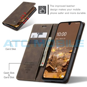 Pouzdro CaseMe Magnetic Book Samsung Galaxy A16 5G (SM-A166) hněd&eacute;