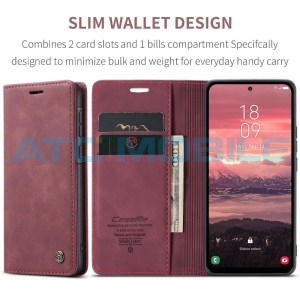 Pouzdro CaseMe Magnetic Book Samsung Galaxy A56 5G (SM-A566) červen&eacute;