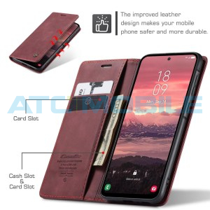 Pouzdro CaseMe Magnetic Book Samsung Galaxy A56 5G (SM-A566) červen&eacute;