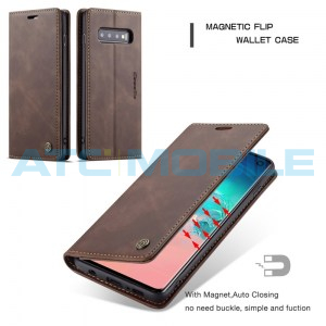 Pouzdro CaseMe Magnetic Book Samsung Galaxy S10 (SM-G973) hněd&eacute;