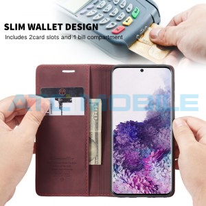 Pouzdro CaseMe Magnetic Book Samsung Galaxy S20+ (SM-G985) červen&eacute;