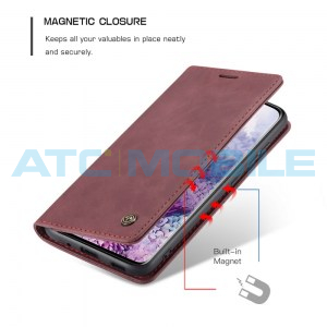 Pouzdro CaseMe Magnetic Book Samsung Galaxy S20+ (SM-G985) červen&eacute;