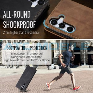 Pouzdro CaseMe Book Samsung Galaxy S25 FE 5G (SM-S731B) čern&eacute;