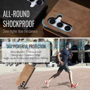 Pouzdro CaseMe Book Samsung Galaxy S25 FE 5G (SM-S731B) sv. hněd&eacute; 