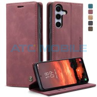 Pouzdro CaseMe Book Samsung Galaxy S25 FE 5G (SM-S731B) červen&eacute;