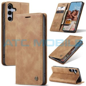 Pouzdro CaseMe Book Samsung Galaxy S25 5G (SM-S931B) sv. hněd&eacute;