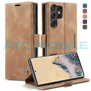 Pouzdro CaseMe Book Samsung Galaxy S25 Ultra 5G (SM-S938B) světle hněd&eacute;