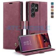 Pouzdro CaseMe Book Samsung Galaxy S25 Ultra 5G (SM-S938B) červen&eacute;