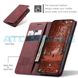 Pouzdro CaseMe Book Samsung Galaxy S26 5G (SM-S941B) červen&eacute;