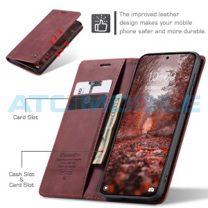 Pouzdro CaseMe Book Redmi Note 15 Pro 5G červen&eacute;