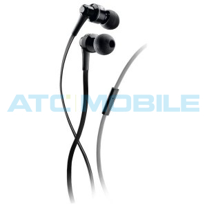 Stereo sluch&aacute;tka AUDIOPRO Mosquito s mikrofonem, konektor 3,5mm jack, ploch&yacute; kabel, černo-&scaron;ed&eacute;