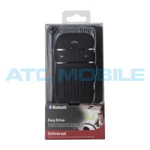 CELLULARLINE EASY DRIVE přenosn&eacute; handsfree na st&iacute;n&iacute;tko (Multipoint, BT 4.0, DSP) čern&eacute;