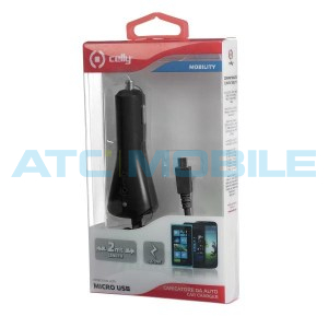 CELLY autonab&iacute;ječka microUSB (1A) čern&aacute;