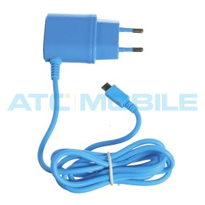 CELLY cestovn&iacute; nab&iacute;ječka microUSB (1A) modr&aacute;