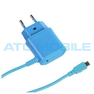 CELLY cestovn&iacute; nab&iacute;ječka microUSB (1A) modr&aacute;