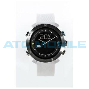Bluetooth hodinky COGITOwatch 2.0 Classic White Alpine, b&iacute;lostř&iacute;brn&eacute;