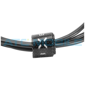 Kabel FIXED USB-C / USB-C 1m, čern&yacute; (60W, USB 2.0)