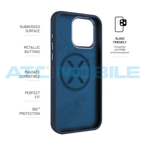 Zadn&iacute; kryt FIXED MagFlow s podporou Magsafe iPhone 15 Pro Max, modr&yacute;
