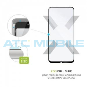 FIXED Full-Cover Huawei Y6p (MED-LX9N), Honor 9A čern&eacute;, lepen&iacute; přes cel&yacute; displej