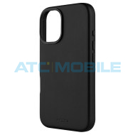 Kožen&yacute; zadn&iacute; kryt FIXED MagLeather s podporou MagSafe pro Apple iPhone 16, čern&yacute; 