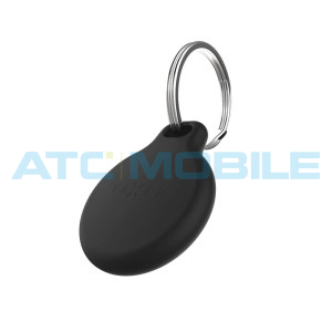 Silikonov&eacute; pouzdro FIXED silky pro Apple AirTag 4ks (2x čern&eacute; + 2x b&iacute;l&eacute;)