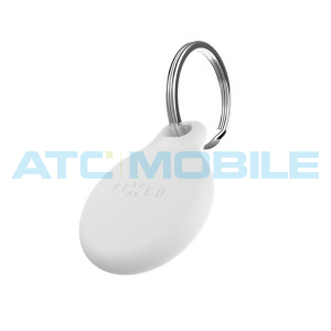 Silikonov&eacute; pouzdro FIXED silky pro Apple AirTag 4ks (2x čern&eacute; + 2x b&iacute;l&eacute;)