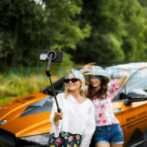 Selfie stick s tripodem FIXED MagSnap s podporou MagSafe a bezdr&aacute;tovou spou&scaron;t&iacute;, čern&yacute; 