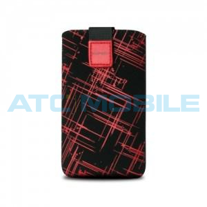 Pouzdro FIXED Velvet Red Stripes, vel. XXL mikroply&scaron;