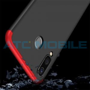 GKK kryt Samsung Galaxy A20 (SM-A205), A30 (SM-A305) pln&eacute; kryt&iacute;, červen&yacute;/čern&yacute;