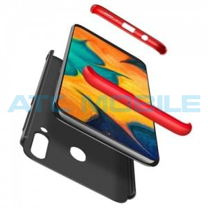 GKK kryt Samsung Galaxy A20 (SM-A205), A30 (SM-A305) pln&eacute; kryt&iacute;, červen&yacute;/čern&yacute;