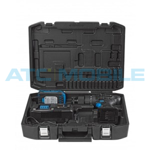 Set aku př&iacute;klepov&aacute; vrtačka H&ouml;gert 18V (HT2E221-0PD) + nab&iacute;ječka HT2E242-C60 + alu HT2E239-A20