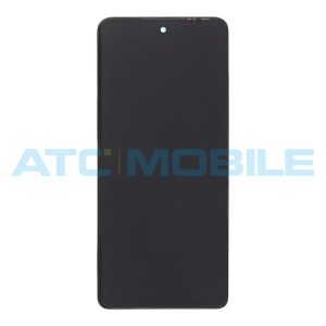 Displej + dotyk + r&aacute;m Infinix Hot 30 5G (X6832), čern&yacute;