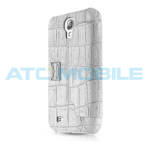 Pouzdro otev&iacute;rac&iacute; itSkins Lip Stick Samsung Galaxy S4 (i9505), mirror efekt, b&iacute;l&eacute;