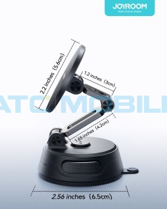 Drž&aacute;k Joyroom JR-ZS510 magnetick&yacute; s př&iacute;savkou, čern&yacute;