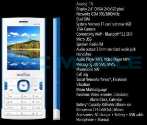 Mobiola MB150 DualSIM White/Silver