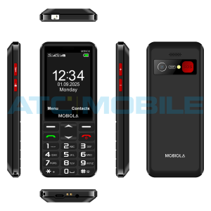 Mobiola MB900 4G Senior čern&yacute; + stoln&iacute; nab&iacute;ječka