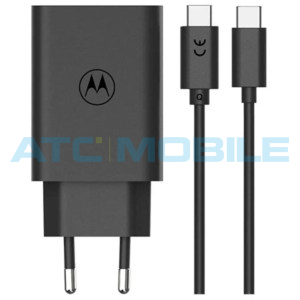Motorola TurboPower nab&iacute;ječka 68W čern&aacute; (USB-C) včetně kabelu