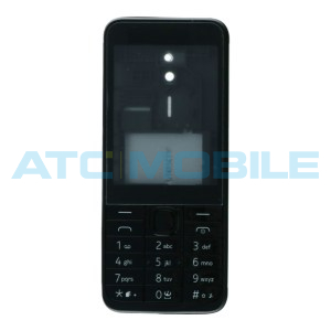 Předn&iacute;, středn&iacute;, zadn&iacute; kryt a kl&aacute;vesnice Nokia 230 čern&yacute;