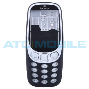 Předn&iacute;, zadn&iacute; kryt a kl&aacute;vesnice Nokia 3310 (2017) čern&yacute;, origin&aacute;ln&iacute;