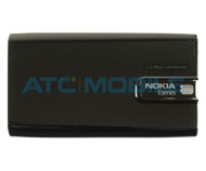 Kryt baterie Nokia E-66, barva čern&aacute; (Black Steel), origin&aacute;ln&iacute; - 0253052