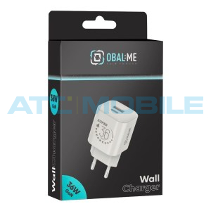 Nab&iacute;ječka OBAL:ME GaM 36W (USB +USB-C), b&iacute;l&aacute; 