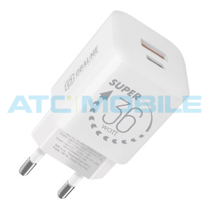 Nab&iacute;ječka OBAL:ME GaM 36W (USB +USB-C), b&iacute;l&aacute; 