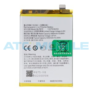 Baterie BLP875 Realme 9 5G (RMX3474), C55 (RMX3710) 5000 mAh Li-Ion - OEM včetně lepen&iacute;