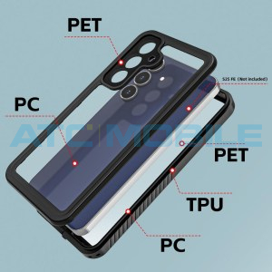 Vodotěsn&eacute; a odoln&eacute; pouzdro Redpepper Samsung Galaxy S25 FE 5G (SM-S731B) čern&eacute;