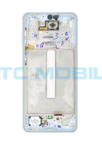 Displej + dotyk + kryt Samsung Galaxy A33 5G (SM-A336B) modr&yacute; - GH82-28143C (Service Pack)